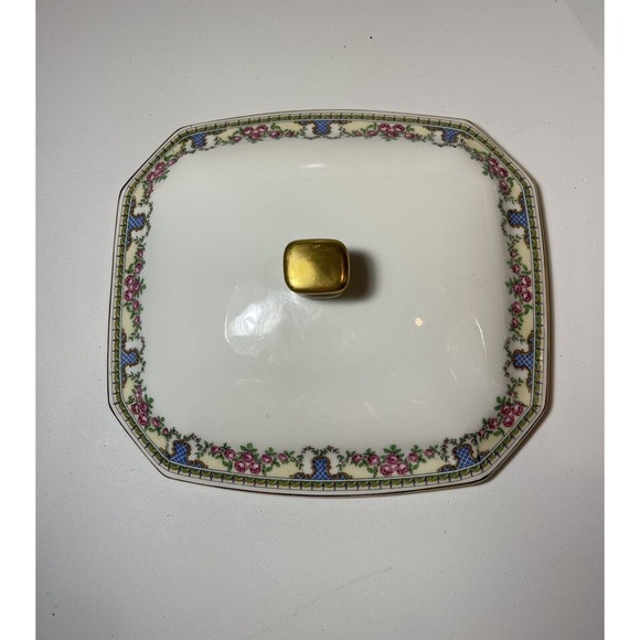 T & V Limoges France Lidded Porcelain Tureen La Cloche Roses Gold Granny Core - Picture 8 of 15